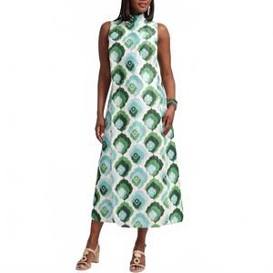 NEW FRANCES VALENTINE carlyle maxi dress in graphic leaf